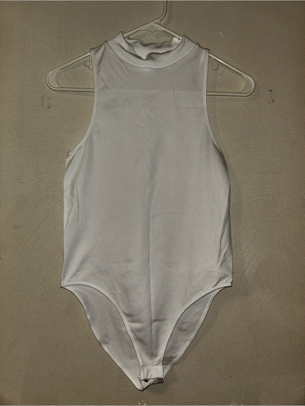 Classic White Sleeveless Adults One-Piece Bodysuit